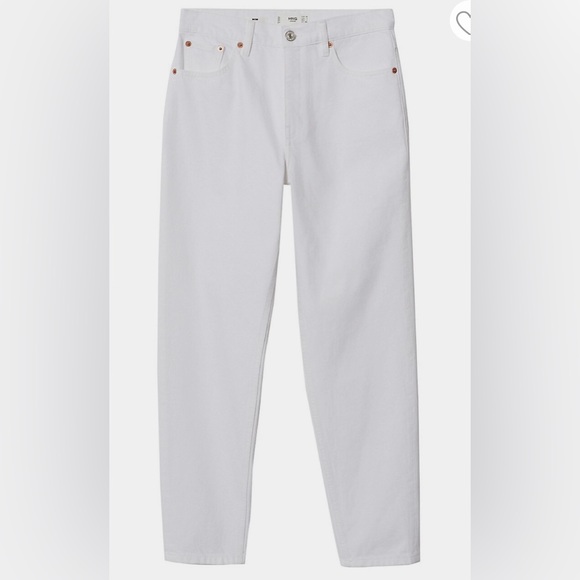BNWT Mango White Mom Jeans - Picture 3 of 7